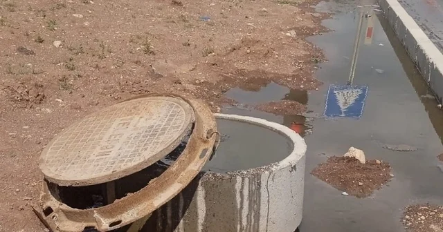 Gölbaşı nın ortasında lağım rezaleti Adıyaman Haberleri