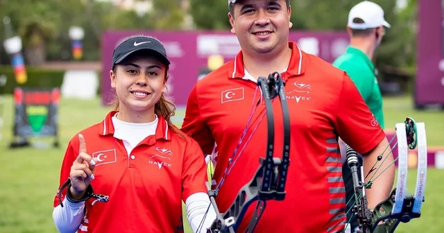 Milli okçular Hazal ve Emircan dan altın madalya Muğla Haberleri