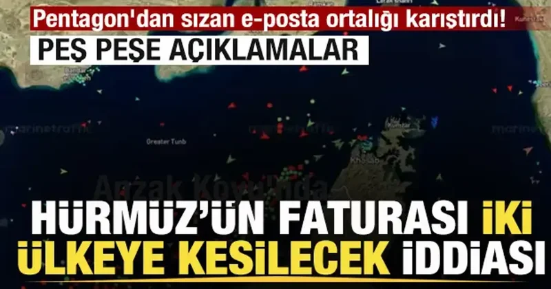 Hüzmüz ün faturası İki ülkeye kesilecek! Pentagon dan sızan e posta ortalığı karıştırdı!