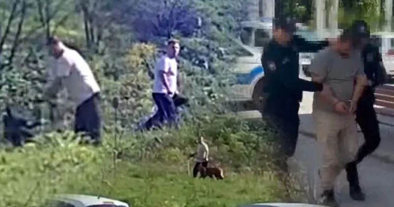 Köpeğe kemerli şiddet faili yakalandı!