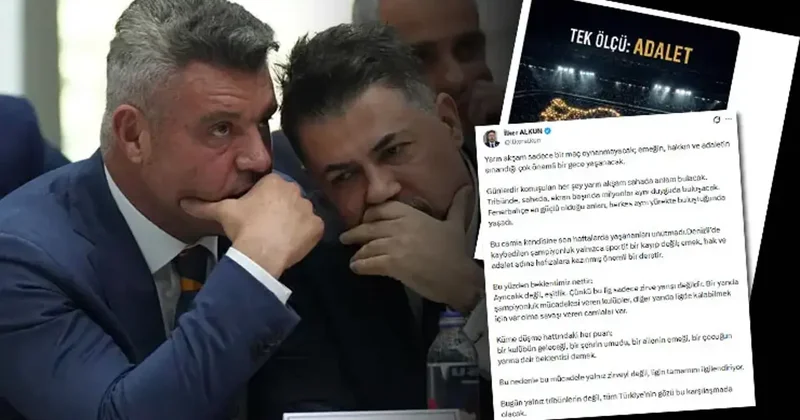 Fenerbahçeli yöneticiden çok konuşulacak derbi paylaşımı: İmtiyaz değil eşitlik! Algı değil hakkaniyet Fanatik Gazetesi Fenerbahçe (FB) Haberleri Spor