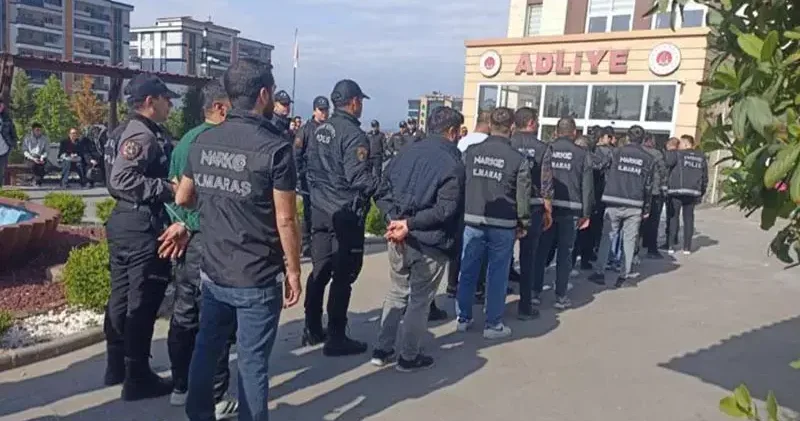 Kahramanmaraş merkezli uyuşturucu soruşturmasında 45 tutuklama