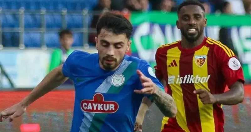 Kayserispor Çaykur Rizespor! Süper Lig de günün 2. mücadelesi CANLI