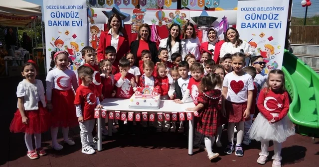 Çocuklar Gündüz Bakımevinde 23 Nisan büyük bir coşku ile kutladı Düzce Haberleri