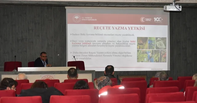 Bayburt ta B REÇETE ile bitki koruma ürünlerinin reçeteli satışı anlatıldı Bayburt Haberleri