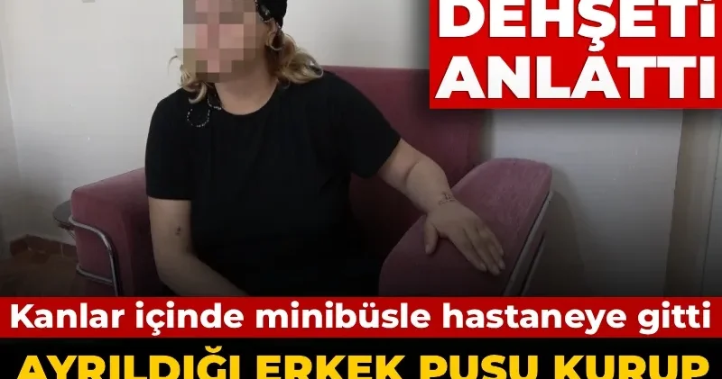 Çocuklarının annesine pusu kurup 30 yerinden bıçakladı: Cani erkek yardım etmek isteyenlere de engel oldu