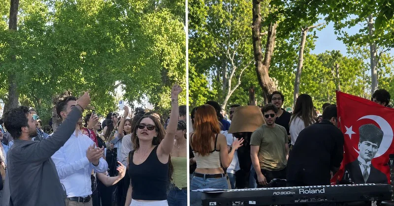 Öğrenciler Bilgi Üniversitesi nin yeniden açılmasını kampüste kutladı