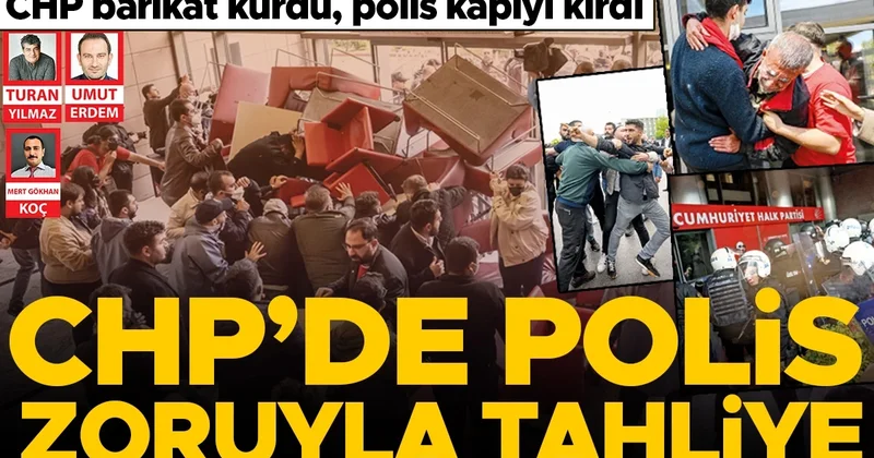 CHP Genel Merkezi’nde polisle tahliye