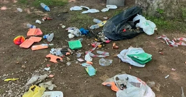 Bursa da mesire alanı bir günde çöplüğe döndü Bursa Haberleri