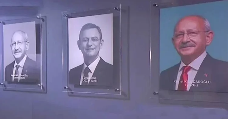 Kemal Kılıçdaroğlu’nun resmi yeniden CHP’de