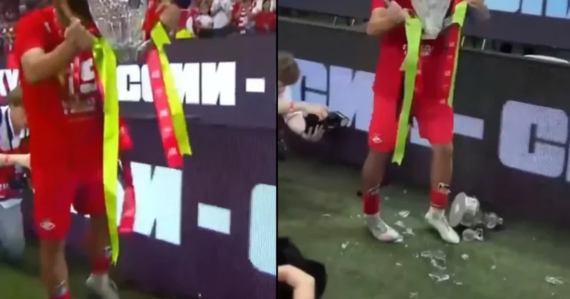Arjantinli oyuncu kupayı parçaladı! Taraftar şaşkına döndü Sözcü Gazetesi
