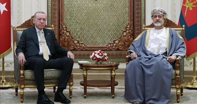 Cumhurbaşkanı Erdoğan, Umman Sultanı Heysem bin Tarık ile görüştü