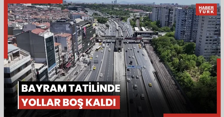 Bayram tatilinde yollar boş kaldı