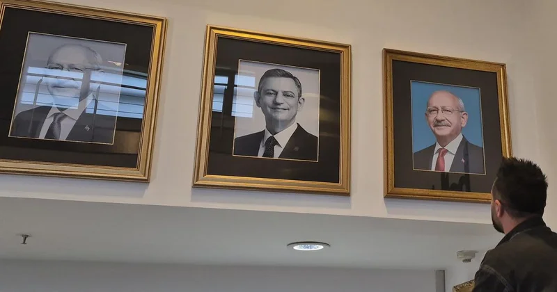Kılıçdaroğlu nun fotoğrafı yeniden asıldı, isimliği takıldı