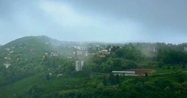 Trabzon’u yoğun sis kapladı VİDEO İZLE