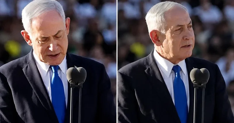 Netanyahu’nun mezuniyet törenindeki konuşması Evine dön sloganlarıyla kesildi
