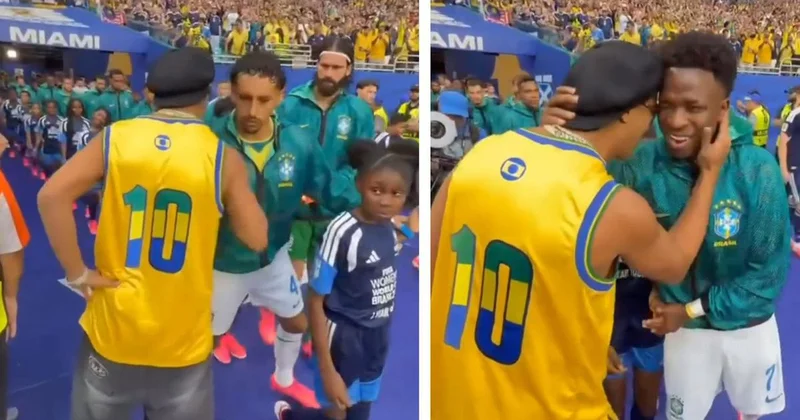 Maçın önüne geçen an! Bütün takımı tek tek selamlayıp moral verdi