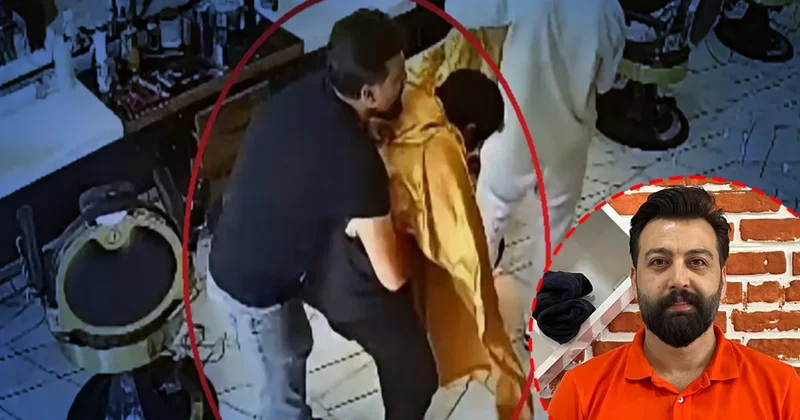 Nevşehir de tıraş olurken ölümden döndü: Kuaförün saniyeler içindeki hamlesi hayat kurtardı! O anlar kamerada