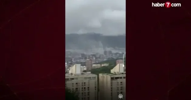 Venezuela yı peş peşe vuran iki yıkıcı deprem kameralara böyle yansıdı