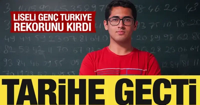 Liseli genç Türkiye rekorunu kırdı! Tarihe geçti