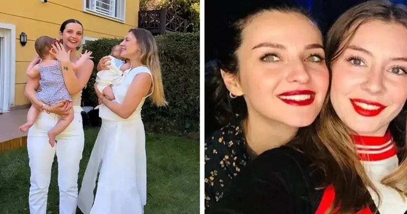 Ege Kökenli ve İrem Helvacıoğlu kızlarıyla birlikte poz verdi!