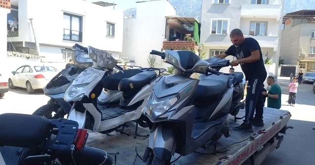 Manisa da çalınan 6 motosiklet 90 güvenlik kamerası incelenerek bulundu: 3 gözaltı Manisa Haberleri Habertürk Yerel Haberler