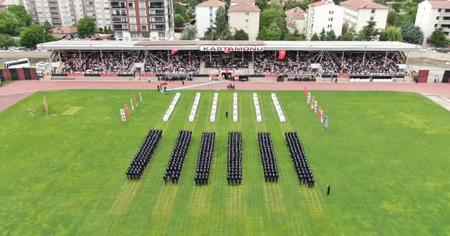 Kastamonu da eğitimlerini tamamlayan 479 polis adayı törenle mezun oldu Kastamonu Haberleri Habertürk Yerel Haberler
