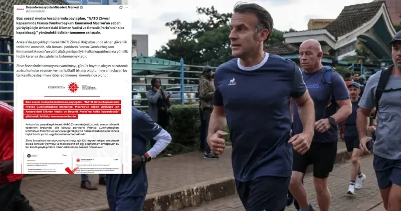 Macron a özel koşu parkuru iddiası asılsız çıktı Gündem Haberleri