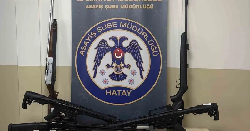 Hatay’da ruhsatsız silah operasyonu: 14 şüpheli yakalandı