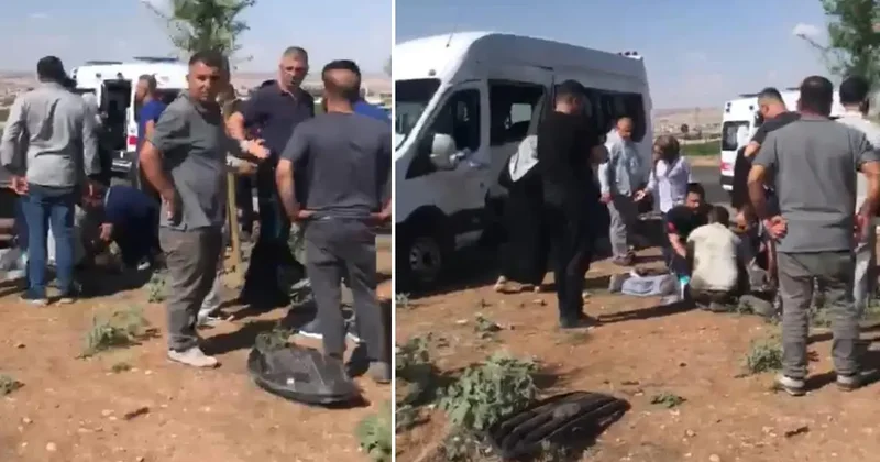 Batman çevre yolunda para nakil aracı ile minibüs çarpıştı: 15 yaralı