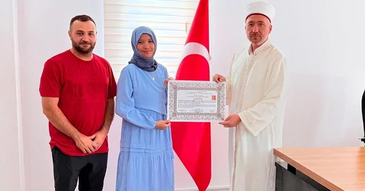 Müslüman olan Japonya vatandaşı Yuka Yamasita Mardin’de nikah masasına oturdu