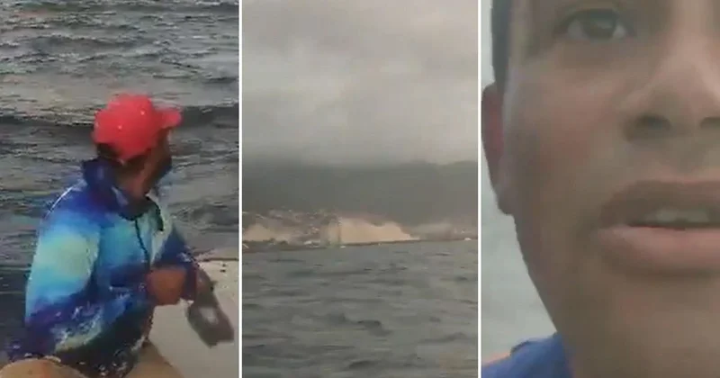 Venezuela nın yaşadığı yıkım denizin ortasından bile göründü