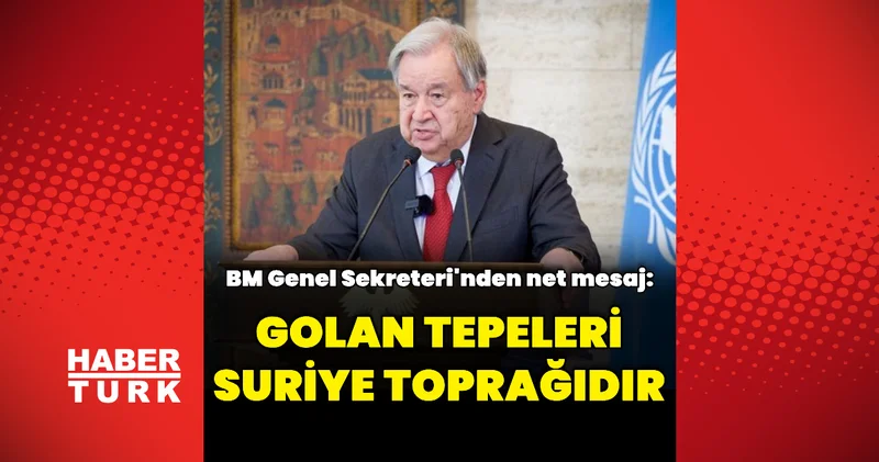 Golan Tepeleri, Suriye toprağıdır Dış Haberler