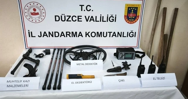 Yığılca da kaçak kazıya Jandarma baskını 6 kişi suçüstü yakalandı Düzce Haberleri Habertürk Yerel Haberler