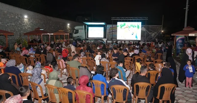 Isparta Belediyesi nden Sav da çocuklara açık hava sineması Isparta Haberleri Habertürk Yerel Haberler