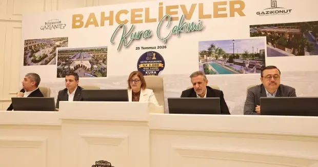 Gaziantep haberleri Bahçelievler Projesi’nin ilk kura çekimi noter huzurunda yapıldı 25 Temmuz 2026