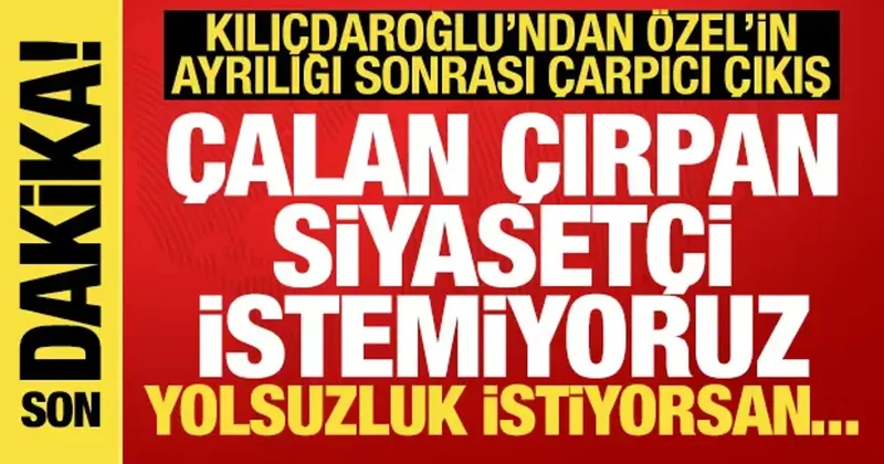 Kılıçdaroğlu: Hiçbir CHP li malı götürenlerle yan yana duramaz