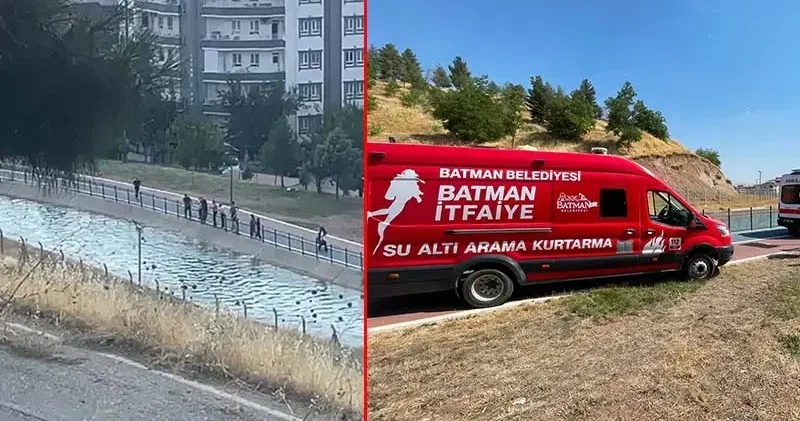 Selfie çekerken sulama kanalına düşen çocuğu çevredekiler kurtardı