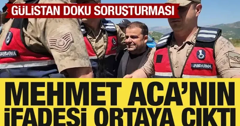 Gülistan Doku soruşturması: Mehmet Aca’nın ifadesi ortaya çıktı