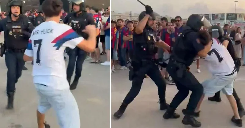 Polisler taraftarı copladı, ülke karıştı