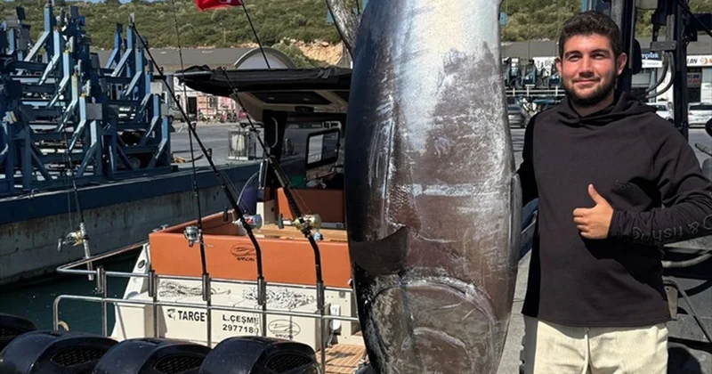 Seferihisar da Dev Orkinos Avlandı