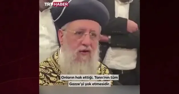 İsrail Baş Hahamı Yosef ten Gazze için yok etme çağrısı