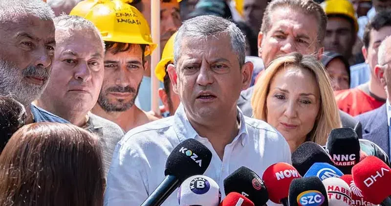 Özgür Özel, eylemdeki madencileri ziyaret etti