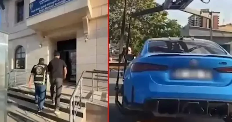 Plakası kapalı aracıyla drift atan sürücüye 281 bin TL ceza
