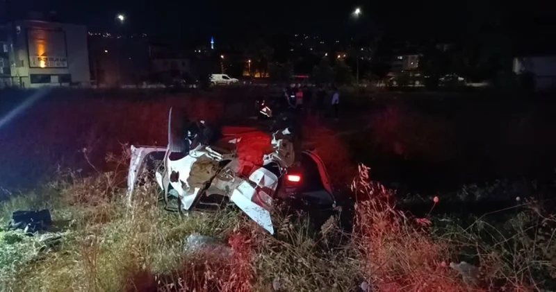 Bursa da araziye savrulan otomobil takla attı: 5 yaralı Son dakika haberleri