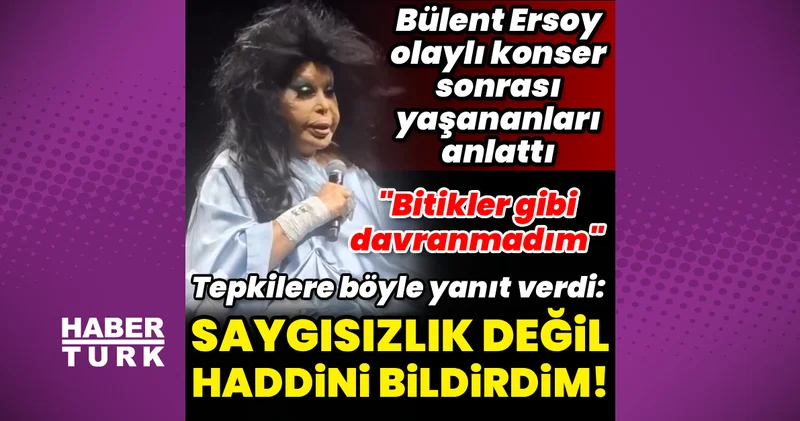 Seyircisine küfür eden Bülent Ersoy dan açıklama
