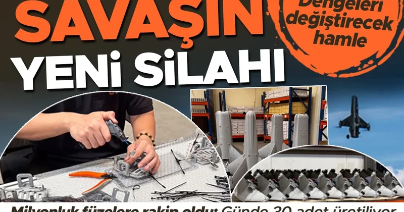 Savaşın yeni silahı! Milyon dolarlık füzelere rakip oldu: Günde 30 adet üretiliyor