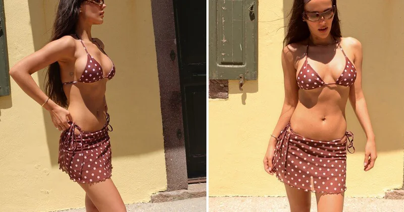 Özgü Kaya’dan iddialı bikinili pozlar! Dalkılıç’a gelen yorum olay