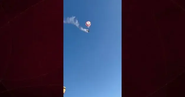 Brezilya da korku dolu anlar: Uçak havada alev aldı!