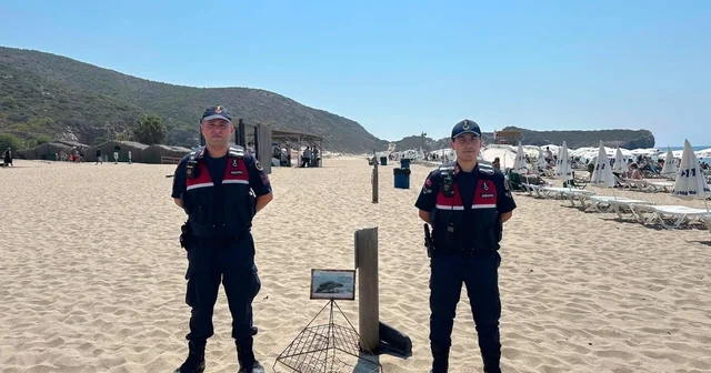 Kaş ta Caretta Caretta yuvalama alanları jandarma korumasında Antalya Haberleri Habertürk Yerel Haberler